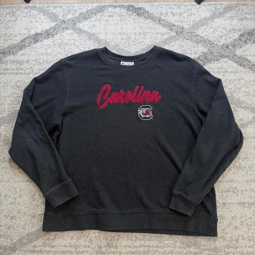 Champion university of South Carolina gamecocks crew neck dark grey red Size 2XL